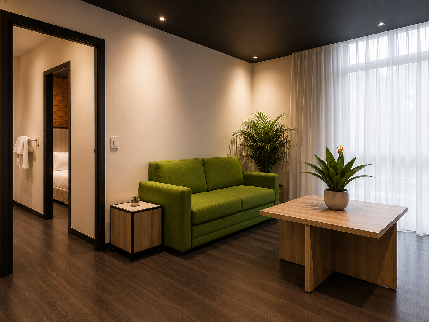 4729409 Suite Couch Area 1086x1448 Original — Onomo Hotel Durban Room Image | Onomo Hotels